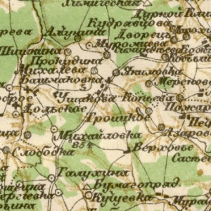 Московская губерния на картах Стрельбицкого