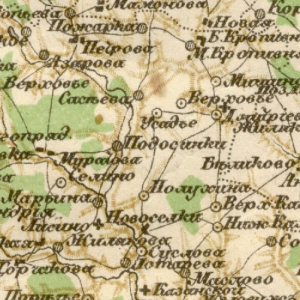 Карта Стрельбицкого Рязанской губернии
