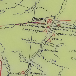 Советские карты Архангельской области
