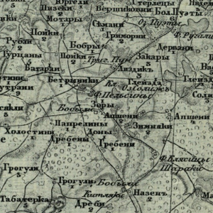 Карта Шуберта Прибалтийских губерний