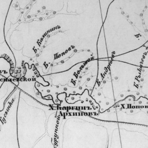 Топографическая карта Земли Войска Донского