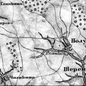 карта шуберта московской губернии 1860