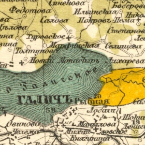 Костромская губерния на картах Стрельбицкого