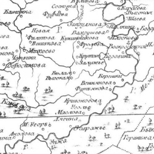 Старинные карты Костромской губернии