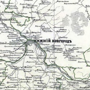 Старые карты Нижегородской губернии