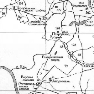 Старая карта Подмосковья