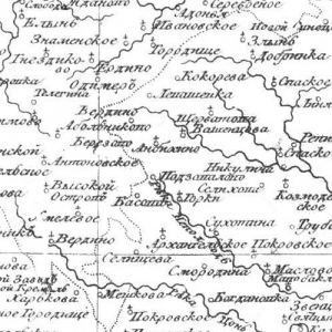 Карты Орловской губернии из атласов