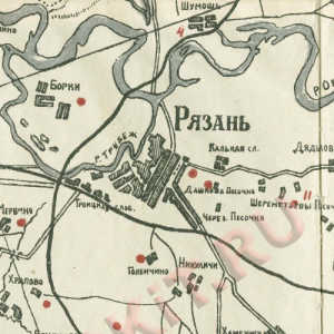 Старые карты Рязанской губернии
