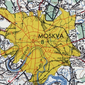 Карты Московской области армии США