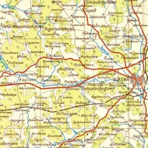 Немецкие карты Смоленской области 